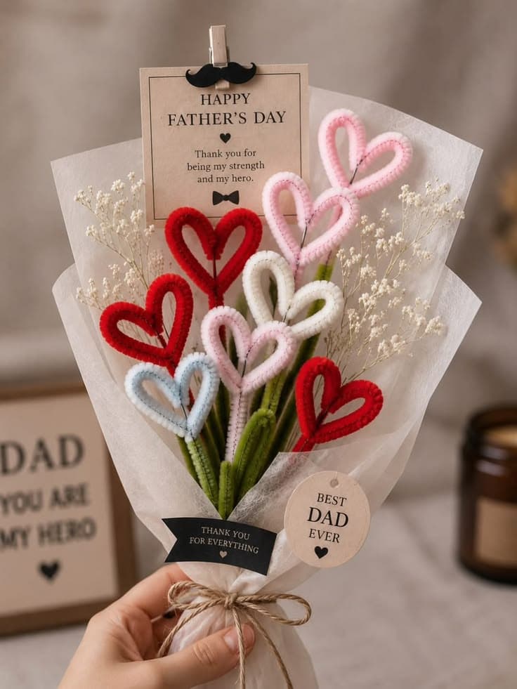 Father's Day Heart Bouquet