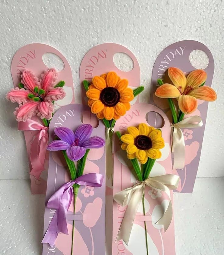 Flower Door Hanger Card